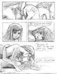  all_fours comic couple doujinshi english fujino_shizuru greyscale imminent_kiss kuga_natsuki lone_wolf long_hair lying monochrome multiple_girls my-hime nude on_back pussy tongue tongue_out yuri 