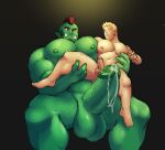 abs balls beard big_balls big_dom_small_sub big_muscles big_nipples big_pecs big_penis blonde_hair carrying carrying_another carrying_partner dominant dominant_humanoid dominant_male duo erection facial_hair genitals green_body hair hi_res holding_partner huge_balls huge_muscles huge_penis human human_on_humanoid humanoid humanoid_dominating_human imminent_anal interspecies it&#039;ll_never_fit larger_humanoid larger_male male male/male mammal mistermrdad mohawk muscular nipples nude orc pecs penis reverse_stand_and_carry_position sex sideburns size_difference smaller_human smaller_male stand_and_carry_position standing standing_sex submissive submissive_human submissive_male tusks