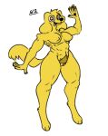 abs animal_humanoid anthro canid canid_humanoid canine canine_humanoid canis dog_humanoid domestic_dog female fur genitals humanoid mammal mammal_humanoid pubes pussy solo sowedidit yellow_body yellow_fur