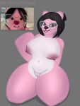 beaver big_breasts breasts chicas_que_lucen_asi_tienen_permiso_de_arruinarme_la_vida chubby_female curvy_figure eriklechugaa eyewear female glasses mammal meme nude pink_body rodent slightly_chubby smile solo voluptuous