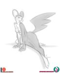 2023 anthro anthrofied artist_name big_ears big_tail breasts claws digital_drawing_(artwork) digital_media_(artwork) emolga eyebrows female finger_claws generation_5_pokemon hi_res looking_at_viewer membrane_(anatomy) nicnak044 nintendo nipples open_mouth patagium patreon patreon_logo pinup pokemon pokemon_(species) pokemorph pose raised_eyebrows signature sketch smile smiling_at_viewer solo subscribestar subscribestar_logo tail text toe_claws url