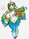 absurd_res accessory anthro areola bell bell_collar big_areola big_breasts big_butt blush bovid breasts butt caprine collar curvy_figure exclamation female flower flower_accessory flower_hair_accessory flower_in_hair fluffy fluffy_ears fluffy_hair freckles fur fur_collar green_body green_fur green_hair hair hair_accessory hi_res horizontal_pupils horn huge_breasts huge_butt huge_ears lagomorph leporid mammal nipples onomatopoeia plant pupils rabbit sheebi sheebibites sheep smile sound_effects teal_body teal_eyes teal_fur teal_hair teal_skin text thick_thighs traditional_media_(artwork) voluptuous voluptuous_anthro voluptuous_female white_body white_skin wide_hips