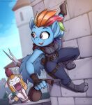 absurd_res anthro duo equid equine felixf female friendship_is_magic guardian hasbro hi_res horse male male/female mammal my_little_pony pony rainbow_dash_(mlp) rascals webcomic