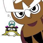  alternate_color bird black_eyes closed_eyes closed_mouth hoothoot looking_at_viewer lowres no_humans noctowl pokemon pokemon_(creature) rowlet shiny_pokemon simple_background sparkle talons tyako_089 white_background 
