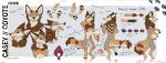 2024 5_fingers absurd_res accessory anatomically_correct anatomically_correct_genitalia anatomically_correct_penis animal_genitalia animal_penis anthro balls bandanna bandanna_on_tail barcode bedroom_eyes brown_body brown_fur canid canine canine_genitalia canine_penis canis casey_coyote_(ctahrpoe) coyote crossed_arms ctahrpoe dewclaw digital_media_(artwork) digitigrade dipstick_tail english_text erection fingers flat_colors fluffy fluffy_chest footprint fur furgonomics genitals grey_body grey_fur half-erect halo hi_res holding_penis kerchief knot licking licking_arm looking_at_viewer male mammal markings model_sheet narrowed_eyes neck_tuft open_mouth orange_body orange_fur pawprint paws penis raised_paw reflective_floor seductive self_lick semi-anthro sheath simple_background smug_expression solo surprised_expression tail tail_accessory tail_markings tan_body tan_fur text tongue tongue_out toothy_grin tuft