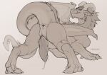 anus butt claws dragon erection feral frusha genitals horn male mane membrane_(anatomy) membranous_wings mythological_creature mythological_scalie mythology pawpads penis presenting presenting_anus presenting_hindquarters scales scalie scaly_tail slit solo tail wings zekas