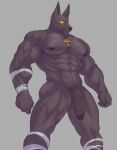 abs anthro anubian_jackal anubis balls bandage biceps canid canine canis deity egyptian_mythology genitals hi_res jackal male mammal middle_eastern_mythology muscular muscular_anthro muscular_male mythology nipples pecs penis reachea solo vein veiny_muscles veiny_penis