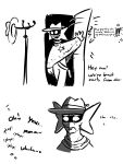 absurd_res anthro clothed clothing comic cowboy cowboy_hat cowboy_outfit dialogue drasha69 frown hat headgear headwear hi_res humor male monster open_mouth simple_background smile solo starlo_(undertale_yellow) teeth text topwear undertale_yellow