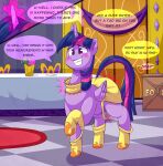 absurd_res blush clothing dufel equid equine female feral footwear friendship_is_magic hasbro hi_res hooves horse mammal my_little_pony oversized_clothing pony raised_arm socks solo twilight_sparkle_(mlp)