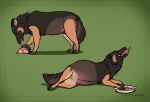 2021 artist_name belly belly_blush big_belly black_nose bloated blush body_blush brown_body brown_eyes brown_fur canid canine canis digital_media_(artwork) domestic_dog ears_back eating female feral flat_colors folvondusque food food_in_mouth fur green_background hi_res lying mammal meat multi_nipple multicolored_body multicolored_fur nipples on_side open_mouth orange_body orange_fur pastry pie pivoted_ears quadruped sequence side_view simple_background solo standing stuffing tail tan_body tan_fur
