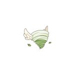  angel_wings chibi creature full_body no_humans official_art ragnarok_online simple_background solo transparent_background ventus_(ragnarok_online) whirlwind white_wings wings yuichirou 