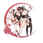  absurdres bdsm bondage bound breasts brown_eyes brown_hair girls&#039;_frontline_2:_exilium highres large_breasts long_hair multicolored_hair nipples pussy red_hair simple_background stmast streaked_hair thighhighs twintails two-tone_hair type_97_(girls&#039;_frontline) upside-down white_background white_thighhighs 