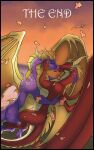 activision comic digital_media_(artwork) dragon duo feral flame_(spyro) hi_res horn kissing male male/male mythological_creature mythological_scalie mythology scalie spyro spyro_the_dragon tail the_legend_of_spyro wings xannador