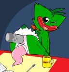  anal anal_penetration animate_inanimate animated anus beverage bodily_fluids butt coffee container cup digital_media_(artwork) duo fan_character fur genital_fluids genitals glury_the_unown gnarly_charly_(character) green_body green_fur hi_res humanoid kerchief kerchief_only living_plushie looking_back male male/male mob_entertainment monster mug office penetration penis plushie poppy_playtime precum sex smile solo_focus tapering_penis tongue wuggy_(poppy_playtime) 
