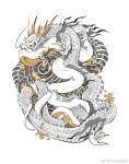 chinese_loong dragon eastern_dragon female feral male male/female mythological_creature mythological_scalie mythology reptile scalie snake white_body