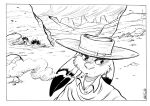  anthro cigarette clothing cowboy_hat desert hat headgear headwear jamil_gonzalez jasper_gold_(character) lagomorph leporid male mammal poncho rabbit smoking solo 