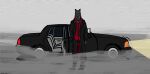  absurd_res anthro black_body black_car black_fur canid canid_demon canine canis car demon foggy_background ford_crown_victoria fur hellhound hi_res limbo male mammal mythological_canine mythological_creature mythology open_door smoking solo suit_and_tie vehicle wolf 