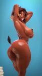  2024 3d_(artwork) 4k 9:16 absurd_res alicia_(domibun) anthro areola barbell_piercing big_areola big_breasts big_butt blonde_hair blonde_highlights bovid breasts brown_body brown_fur brown_hair bubble_butt butt caprine chest_tattoo curvy_figure digital_drawing_(artwork) digital_media_(artwork) domibun facial_piercing female fur glistening glistening_body glistening_fur goat hair hands_behind_head hi_res highlights_(coloring) looking_at_viewer looking_back looking_back_at_viewer mammal multicolored_hair nipple_piercing nipples nose_piercing nose_ring nude open_mouth open_smile piercing ring_piercing short_tail smile solo source_filmmaker_(artwork) tail tail_tuft tattoo thick_thighs tongue tongue_out tuft two_tone_hair warfare_machine wide_hips yellow_eyes 