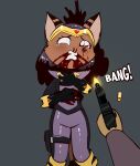  alien anthro asphyxiation assassin assassination bad_end blood blood_from_mouth blood_in_hair blood_in_mouth blood_on_face blood_pool blood_splatter bodily_fluids brain_damage breasts brown_body brown_fur bullet_hole bullet_wound casing cazar_(ratchet_and_clank) choking_on_blood clenched_teeth clothing constricted_pupils crown cute_fangs death duo dying e254e eye_popping eyeball fatal_wound female fur glock_17 gore gun gunshot gunshot_wound handgun headgear hi_res holding_gun holding_object holding_ranged_weapon holding_weapon killing lying mammal muzzle_flash neck_wound nosebleed perforating_wound pistol prick_ears pupils ranged_weapon ratchet_and_clank ryona sasha_phyronix severe_wound shooting shot_in_head small_pupils sony_corporation sony_interactive_entertainment striped_ears tail teeth tiara torso_wound uniform weapon wince 