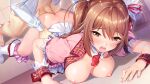  akanesaki_tsubaki ass breasts censored game_cg idoldays nipples no_bra open_shirt penis qureate sex shinozuka_atsuto tears twintails 