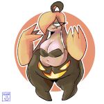  ahoge areola beady_eyes big_breasts breasts brown_areola brown_nipples curvy_figure eyelashes female generation_6_pokemon genitals gourgeist hair huge_breasts humanoid hyper_hips long_hair looking_at_viewer moonix_xero mouth_closed navel nintendo nipples nude orange_hair pokemon pokemon_(species) prehensile_hair pussy simple_background slightly_chubby solo thick_thighs white_background white_eyes wide_hips 
