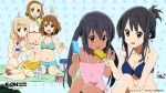  akiyama_mio bikini cleavage hirasawa_yui ishidate_taichi k-on! kotobuki_tsumugi nakano_azusa swimsuits tainaka_ritsu wallpaper wet 