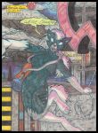  2021 anthro autumn_williams black_border border breasts colored_pencil_(artwork) comic cougar_leon cover cover_art cover_page duo english_text featureless_breasts featureless_crotch feet female female/female fur graphite_(artwork) hair hi_res humanoid hyena hysteria_klyntar mammal markings marvel nude paws pencil_(artwork) simple_background solo spots spotted_body spotted_fur spotted_hyena symbiote tail text tongue traditional_media_(artwork) were werehyena 