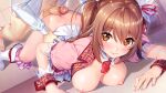  akanesaki_tsubaki ass breasts censored game_cg idoldays nipples no_bra open_shirt penis qureate shinozuka_atsuto twintails 
