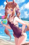  animal_ears ohihil sweep_tosho_(umamusume) swimsuits tail uma_musume_pretty_derby 