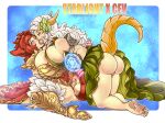  armor au&#039;ra azeyma blush bosom breast_squish breasts bust_portrait butt cev_rosa cosplay dresses felid feline female female/female final_fantasy final_fantasy_xiv final_fantasy_xiv:_endwalker fsmaverick girl_on_girl gynomorph herm hi_res honeysham intersex kissing looking_pleasured magic making_out mammal mavie mavie_mave miqo&#039;te miqote nophica portrait scales scaly_tail square_enix squish starlight_waltze tail 