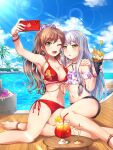  bang_dream! bikini imai_lisa kamaage_tomorou minato_yukina selfie swimsuits 