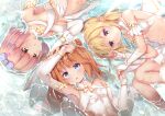  chieru_(princess_connect) chloe_(princess_connect) erect_nipples no_bra pointy_ears princess_connect princess_connect!_re:dive wet wet_clothes yunagi yuni_(princess_connect) 