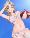  bikini ichikawa_hinana moriyama_a swimsuits the_idolm@ster the_idolm@ster_shiny_colors wet 