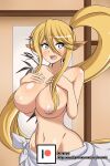  animal_ears centaurea_shianus lucyfercomic monster_girl monster_musume_no_iru_nichijou nipples topless 