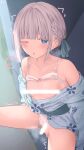  areola bra breasts censored open_shirt pantsu pussy_juice ramchi skirt_lift tagme yukata 