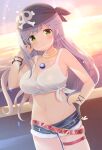  garter gizeric_fausta iris_mysteria!_~shoujo_no_tsumugu_yume_no_hiseki~ mimi_(mimi3mimimi) no_bra pirate see_through shirt_lift 