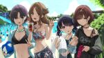  asakura_tooru bikini bikini_top cleavage fukumaru_koito gun higuchi_madoka ichikawa_hinana noeru swimsuits the_idolm@ster the_idolm@ster_shiny_colors 