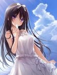  amatsutsumi chamio77 dress oribe_kokoro purple_software skirt_lift summer_dress 