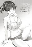  bikini cleavage monochrome swimsuits yuyama_chika 