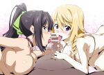  bikini bikini_top censored charlotte_dunois fellatio handjob infinite_stratos penis shinonono_houki swimsuits tagme 