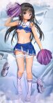  akemi_homura anshin_mama bike_shorts breasts cheerleader dakimakura mahou_shoujo_madoka_magica nipples no_bra nopan shirt_lift skirt_lift 