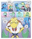 2024 2_toes 3:4 3_toes 4_fingers 7_panel_comic ?! adam&#039;s_apple amphibian anole anthro anthrofied anti_dev balls barefoot biped black_clothing black_eyebrows black_shirt black_text black_topwear blue_arms blue_body blue_bottomwear blue_chest blue_clothing blue_face blue_feet blue_fingers blue_genitalia blue_genitals blue_hands blue_legs blue_pants blue_penis bodily_fluids bottomwear brown_door brown_shell button_(fastener) cigar cigar_in_mouth circumcised clothed clothed/nude clothed_anthro clothed_male clothing colored comic countershade_face countershade_torso countershading cybin_(anti_dev) dark_shirt dark_topwear dialogue digital_drawing_(artwork) digital_media_(artwork) door doorframe doorknob ellipsis english_text exclamation_point eyebrows eyewear feet fingers first_person_view floor frog genitals glans glasses green_body green_eyes green_face green_neck group hand_on_another&#039;s_shoulder hand_on_hip hand_on_own_hip hand_on_shoulder hands_on_hips hands_on_own_hips hi_res humanoid_genitalia humanoid_hands humanoid_penis inside intercom lidded_eyes lizard long_penis looking_aside looking_at_another looking_down looking_up male male/male mammal markings mouth_closed mr._swift_(anti_dev) multicolored_body name_drop name_in_dialogue narrowed_eyes necktie neckwear nipples nude nude_anthro nude_male number object_in_mouth open_mouth page_number pants penis pink_tongue poison_dart_frog question_mark rectangular_glasses red_necktie red_neckwear reptile saliva scalie screaming sea_turtle shaded shell shirt simple_background speech_bubble spots spotted_body spotted_crotch spotted_face spotted_legs standing talking_to_another teeth text thin_eyebrows toes tongue tongue_out topwear trio tripp_(anti_dev) turtle two_tone_body two_tone_face two_tone_neck wall_(structure) white_clothing white_necktie white_neckwear white_shirt white_speech_bubble white_topwear yellow_arms yellow_body yellow_eyes yellow_face yellow_feet yellow_sclera