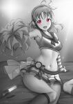  cheerleader headphones love_live!_sunshine!! monochrome photoshop takami_chika unsfrau 