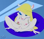  animaniacs breasts clay female mammal minerva_mink mink mustelid navel nipples nude pussy solo spread_legs spreading unknown_artist 