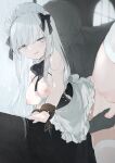  bondage breasts fingering fujiyama maid nipples no_bra nopan pussy_juice skirt_lift tagme thighhighs 