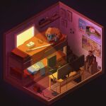  bed bedroom bunk_bed commentary computer deal_with_it_(meme) desk dream_smp energy_sword english_commentary figure highres indoors isometric kt_(swiftlyswan) l'manberg_flag lightsaber lovejoy_(band) mareep meme minecraft_youtube monitor no_humans phone pokemon poster_(object) puppet rammie_(jschlatt) real_life scenery stuffed_animal stuffed_sheep stuffed_toy sunglasses sweater sword technoblade tommyinnit trash_can uncle_nasty unworn_clothes weapon window youtooz youtube youtube_creator_award 