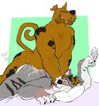 2024 absurd_res anal anal_penetration anthro ass_up bed bodily_fluids canid canine canis cigarette cum cum_inside doggystyle domestic_dog doost drooling duo from_behind_position fucked_silly furniture genital_fluids great_dane hand_on_head hanna-barbera hi_res looking_pleasured lying male male/male male_penetrated male_penetrating male_penetrating_male mammal mastiff molosser muscular muscular_anthro muscular_male nude on_front penetration pillow pinned pinned_head plap saliva scooby-doo scooby-doo_(series) sex smoke thrusting tongue tongue_out wynston_(wynterhorn)