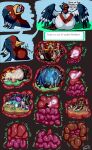 abdominal_bulge absurd_res avian avian_feet beak blue_body bodily_fluids bone death english_text eyes_closed feathered_crest feathered_wings feathers feet female female_pred female_prey feral feral_pred feral_prey generation_2_pokemon generation_3_pokemon generation_6_pokemon generation_7_pokemon gore guts gyrotech head_crest hi_res internal intestines legendary_pokemon litten male male_prey markings mega_charizard mega_charizard_x mega_evolution mistral_(gyro) multiple_prey neck_bulge nintendo oral_vore organs pokeball pokeball_vore pokemon pokemon_(species) pyroar red_markings sindragon skull stomach stomach_acid suicune swellow tail tail_feathers talons text toes vore white_body white_markings wings yellow_eyes