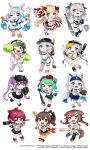  6+girls :d ;d absurdres adjusting_sleeves ahoge aki_rosenthal alternate_costume alternate_hairstyle amane_kanata angel_wings animal_ear_fluff animal_ears apple_hair_ornament aqua_eyes arms_behind_head arrow_through_heart asymmetrical_hair asymmetrical_legwear ball bandaid bandaid_on_knee bangs baseball baseball_bat baseball_bat_hair_ornament baseball_cap baseball_mitt baseball_uniform belt black_choker black_gloves black_headwear black_legwear black_ribbon black_shorts black_skirt blonde_hair blue_eyes blue_footwear blue_gloves blue_hair blue_headwear blue_skirt blush blush_stickers bone_hair_ornament boots bow braid brown_hair bug butterfly butterfly_earrings cat_hair_ornament cheerleader chiba_lotte_marines chibi choker closed_mouth collared_shirt commentary cow_horns cow_tail crossed_bangs crossover demon_tail detached_hair detached_wings dog_ears dog_tail don-chan_(usada_pekora) double_bun dual_wielding ear_piercing earrings ebi_frion_(natsuiro_matsuri) eyebrows_visible_through_hair eyepatch fake_tail fang fangs fingerless_gloves food-themed_hair_ornament fox_ears fox_girl fox_tail fukuoka_softbank_hawks gloves green_eyes green_hair green_headwear grey_eyes grin hair_between_eyes hair_bow hair_ornament hair_ribbon hat high_heel_boots high_heels highres hokkaido_nippon-ham_fighters holding holding_ball holding_baseball_bat hololive horned_headwear horns houshou_marine insect inugami_korone jewelry knee_pads kurihara_sakura layered_skirt licking_lips light_blue_hair lion_ears lion_girl lion_tail long_hair looking_at_viewer midriff miniskirt mismatched_legwear multicolored_hair multiple_girls natsuiro_matsuri navel nippon_professional_baseball o-ring o-ring_choker official_art one_eye_closed one_eye_covered oozora_subaru open_mouth orange_footwear orange_gloves orange_legwear orange_skirt orix_buffaloes outstretched_arm parody pendant piercing pink_hair pink_legwear pinstripe_pattern pleated_skirt pom_pom_(cheerleading) ponytail pose purple_eyes purple_hair rabbit_ears rabbit_girl rabbit_tail red_belt red_bow red_eyes red_hair red_headwear red_legwear red_ribbon red_skirt ribbed_legwear ribbon saitama_seibu_lions shirakami_fubuki shirogane_noel shirt shishiro_botan shoes short_hair short_shorts short_sleeves shorts side_braid side_ponytail silver_hair simple_background skirt skull_hair_ornament smile socks sportswear streaked_hair striped striped_ribbon striped_shirt suzuki_ichirou sweatband swinging tail tail_ornament tail_piercing thick_eyebrows thigh_strap thighhighs tied_shirt tokoyami_towa tongue tongue_out touhoku_rakuten_golden_eagles twin_braids twintails two-tone_hair uruha_rushia usada_pekora v vertical-striped_shirt vertical_stripes virtual_youtuber visor_cap watermark white_background white_footwear white_gloves white_hair white_legwear white_shirt white_shorts white_skirt wing_collar wings wristband x_hair_ornament yellow_headwear 