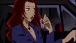  anime_screenshot aoyama_goushou_(style) breasts crescent crescent_earrings earrings jewelry large_breasts lips meitantei_conan model non-web_source okamoto_maya open_mouth osanai osanai_nana 